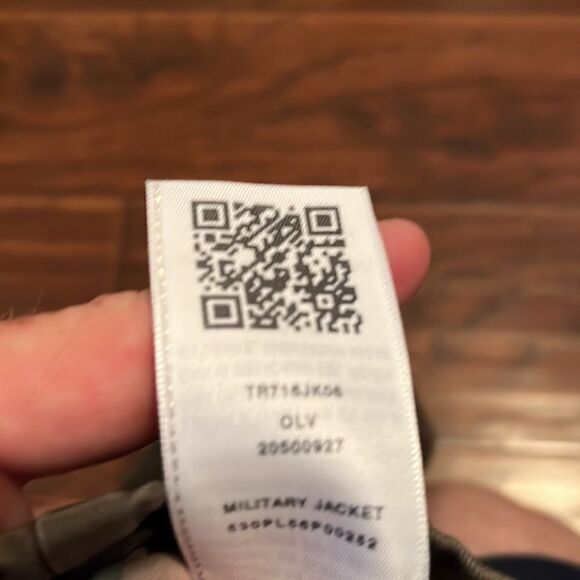 True Religion Kids Military Green Distressed Camouflage Sleeves Print Jacket - Picture 9 of 11